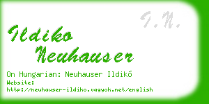 ildiko neuhauser business card